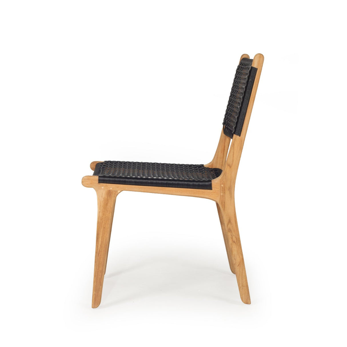 Zane Teak Dining Chair - Black