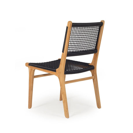 Zane Teak Dining Chair - Black