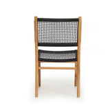 Zane Teak Dining Chair - Black