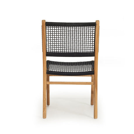 Zane Teak Dining Chair - Black