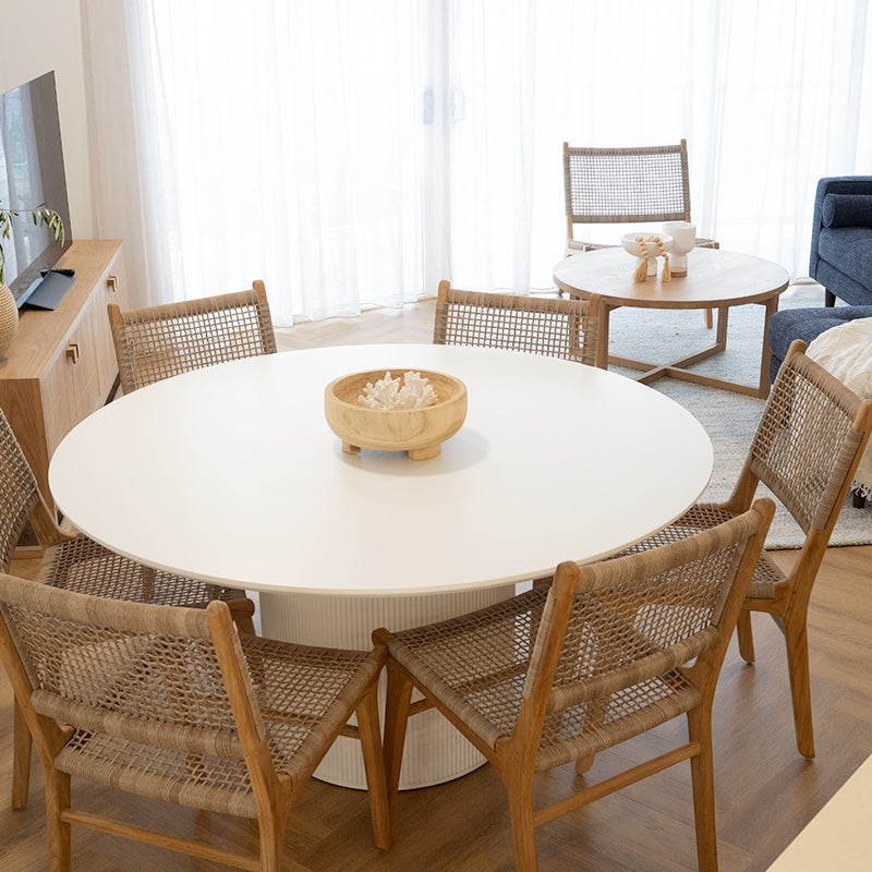 Zane Teak Dining Chair - Washed Grey