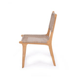 Zane Teak Dining Chair - Washed Grey