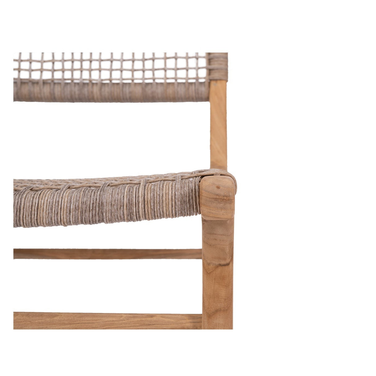 Zane Teak Dining Chair - Washed Grey