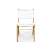 Zane Teak Dining Chair - White