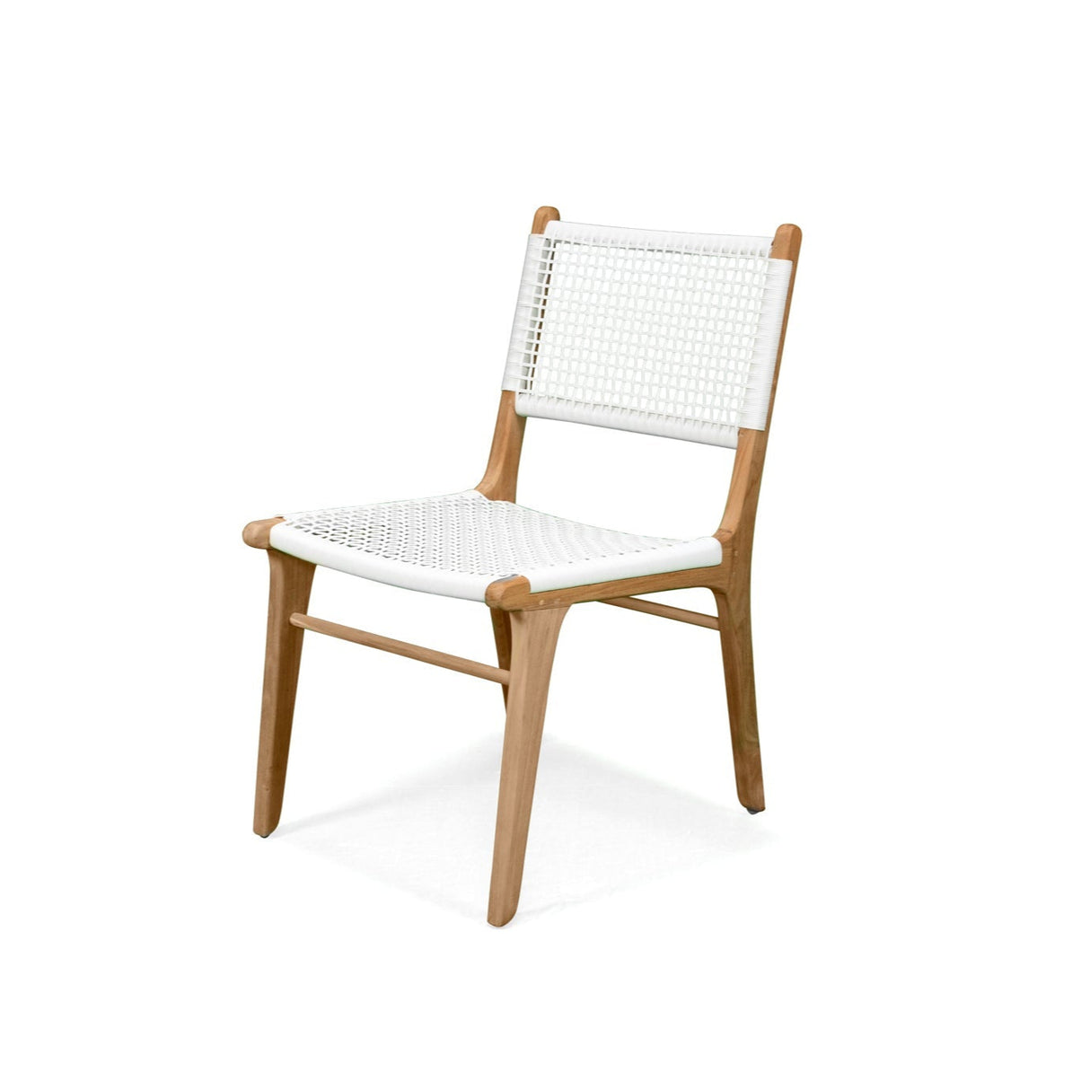Zane Teak Dining Chair - White