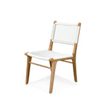 Zane Teak Dining Chair - White