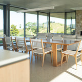 Zane Teak Dining Chair - White