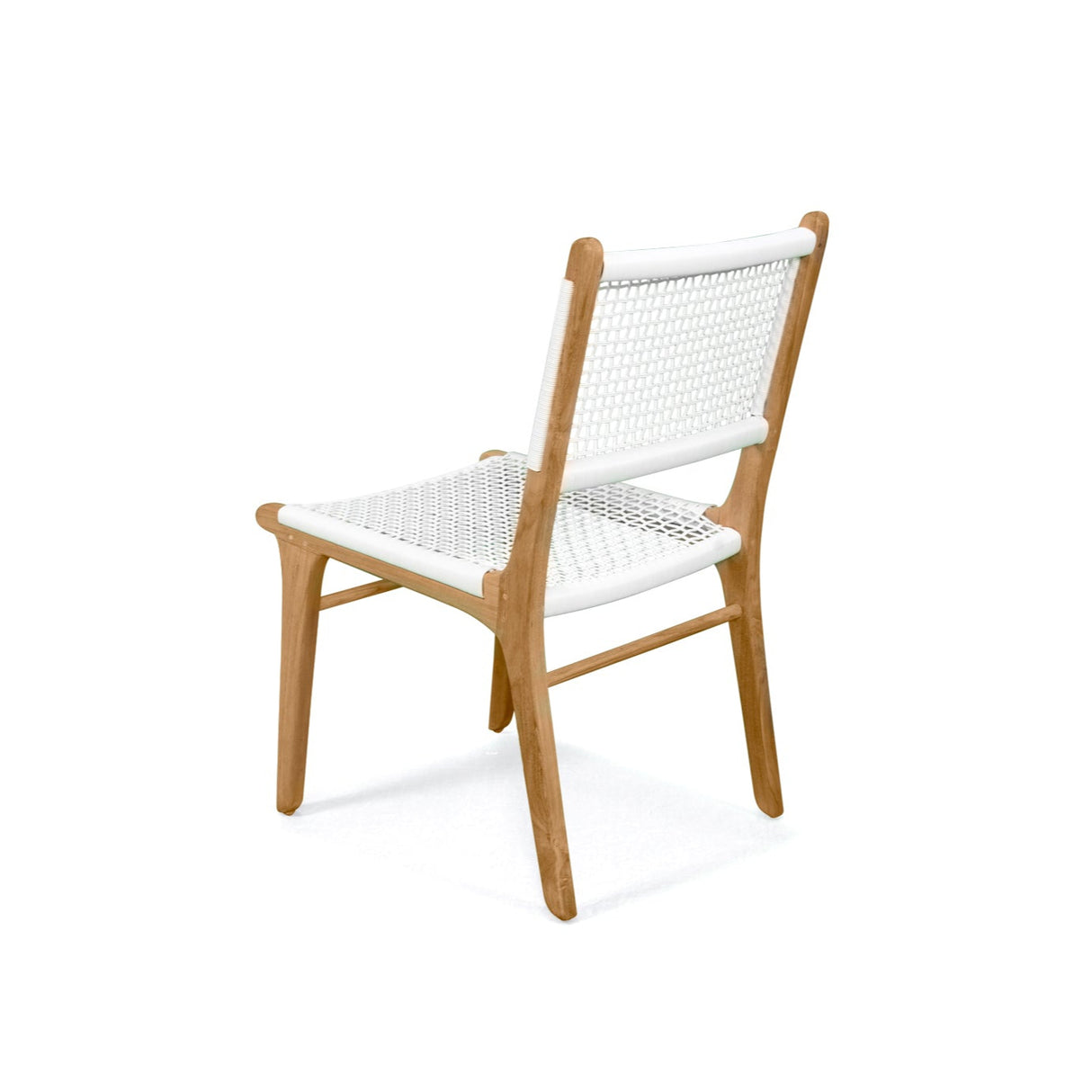 Zane Teak Dining Chair - White