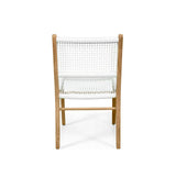 Zane Teak Dining Chair - White