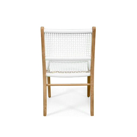 Zane Teak Dining Chair - White