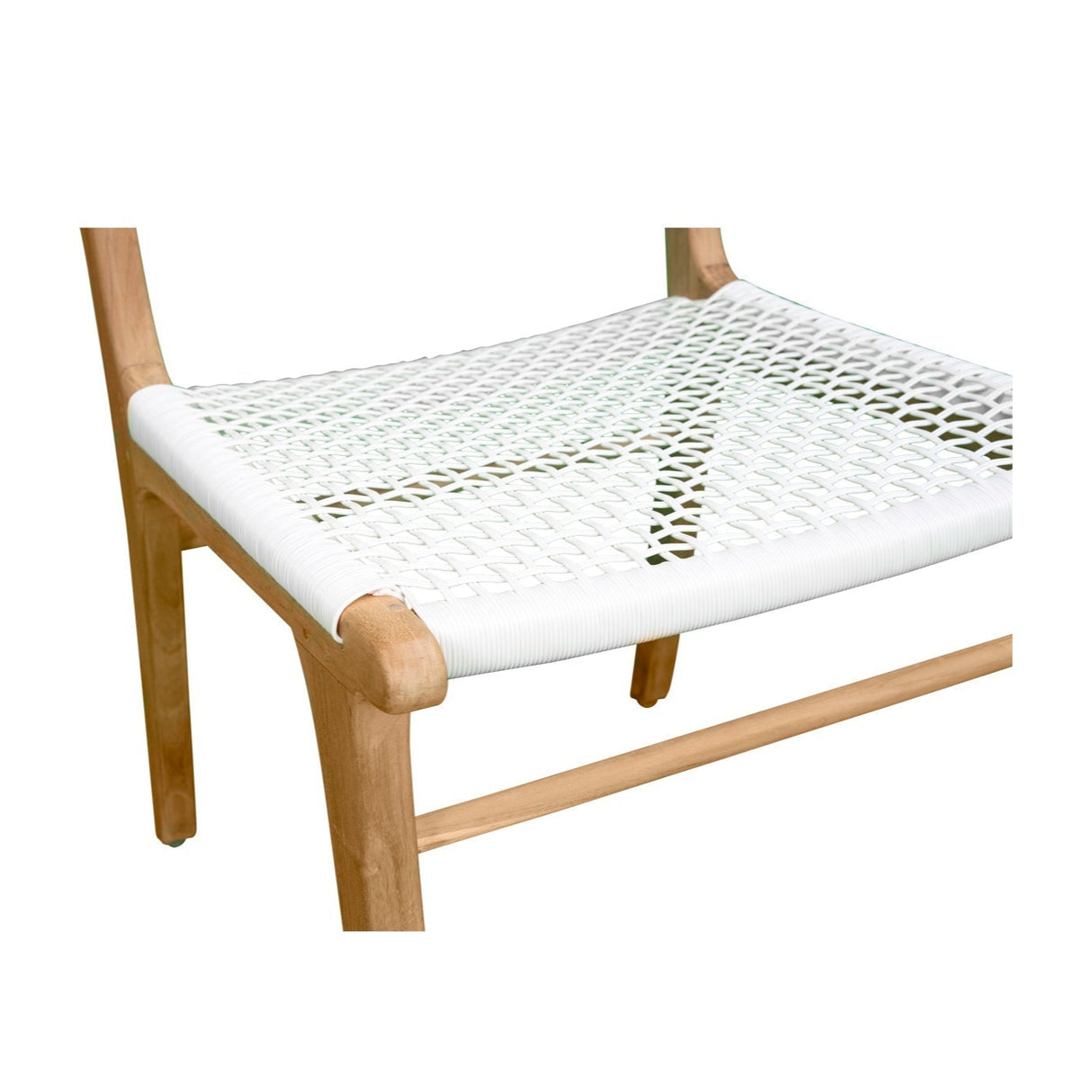 Zane Teak Dining Chair - White