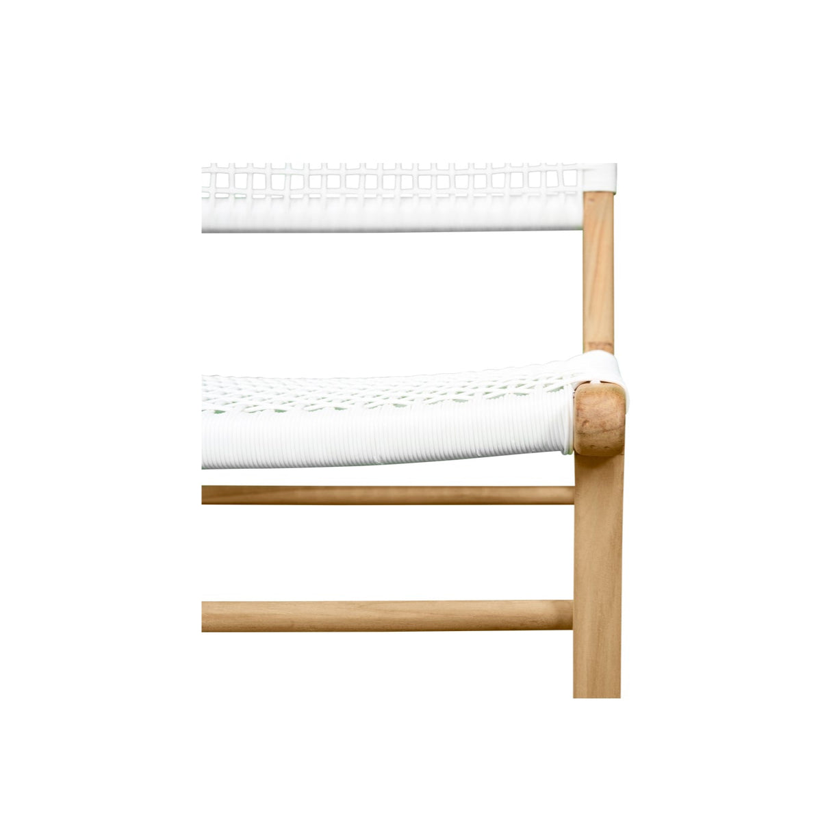 Zane Teak Dining Chair - White