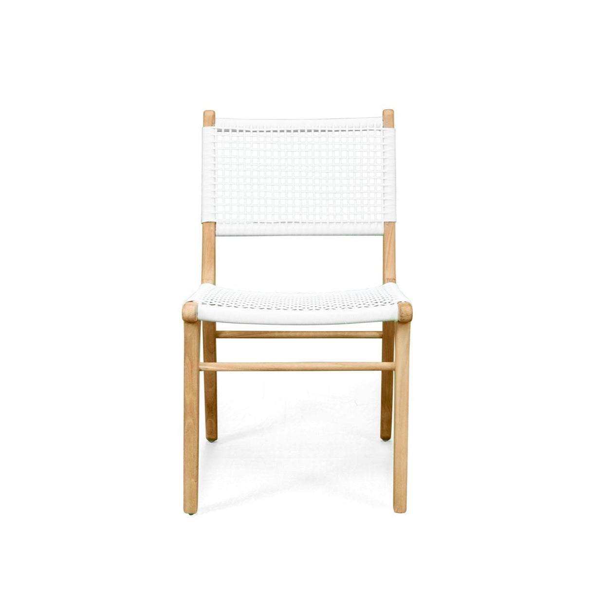 Zane Teak Dining Chair - White