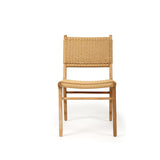 Zane Teak Dining Chair – Sand (Close Weave) 0.45m
