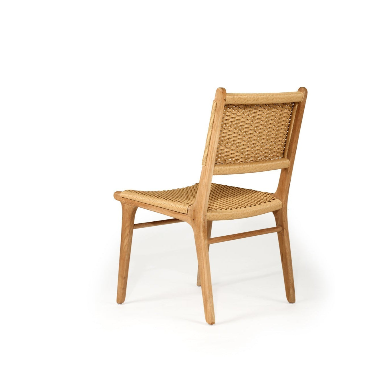 Zane Teak Dining Chair – Sand (Close Weave) 0.45m