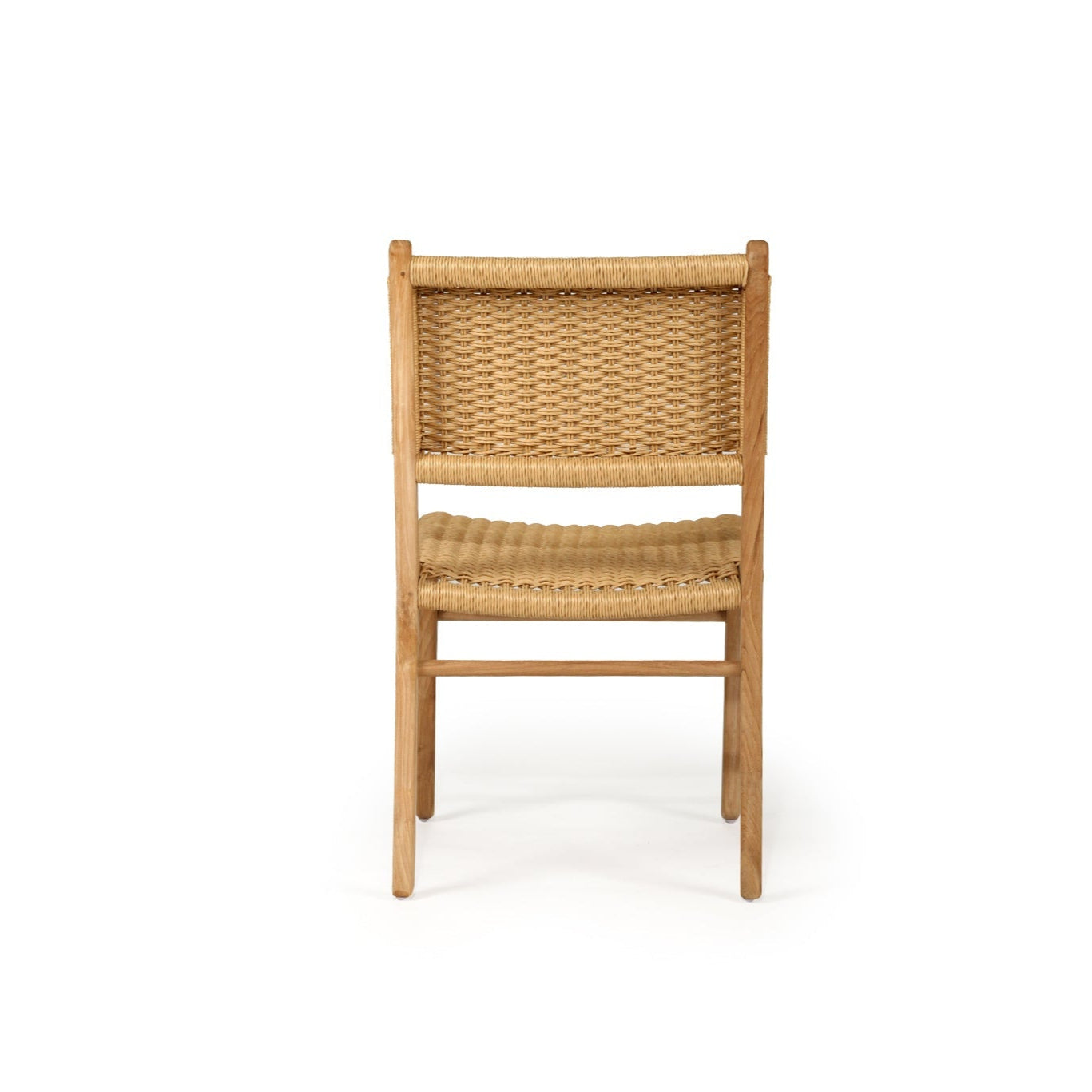 Zane Teak Dining Chair – Sand (Close Weave) 0.45m