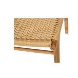 Zane Teak Dining Chair – Sand (Close Weave) 0.45m