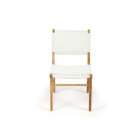 Zane Teak Dining Chair – Whitley (Close Weave) 0.87m