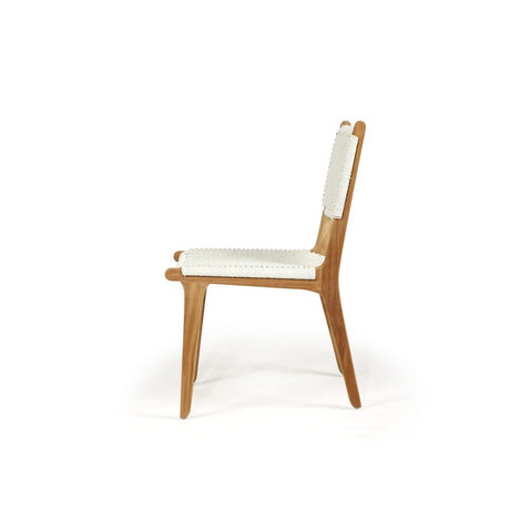 Zane Teak Dining Chair – Whitley (Close Weave) 0.87m