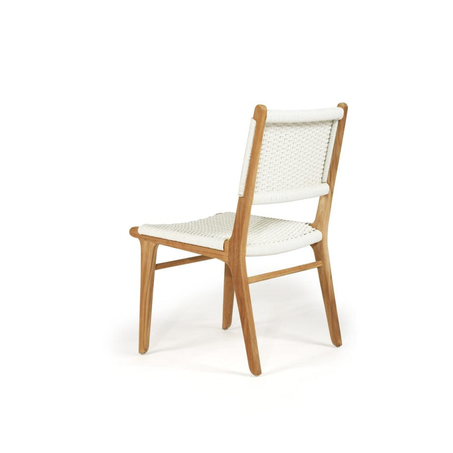 Zane Teak Dining Chair – Whitley (Close Weave) 0.87m