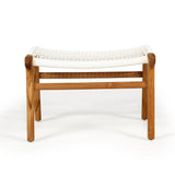 Zane Teak Lazy Chair Ottoman – Whitley - 0.4m