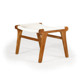 Zane Teak Lazy Chair Ottoman – Whitley - 0.4m