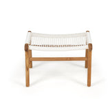 Zane Teak Lazy Chair Ottoman – Whitley - 0.4m