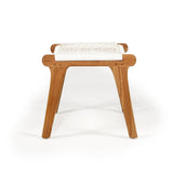 Zane Teak Lazy Chair Ottoman – Whitley - 0.4m