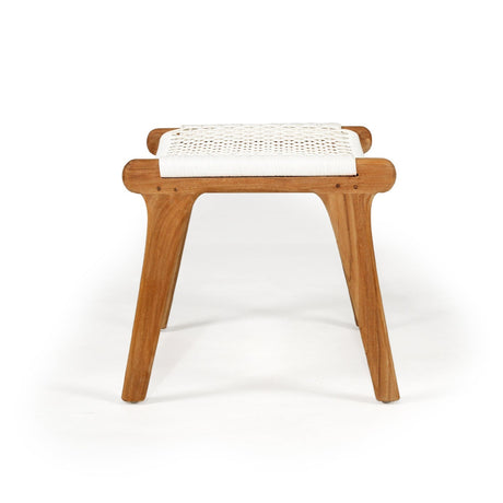 Zane Teak Lazy Chair Ottoman – Whitley - 0.4m