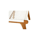 Zane Teak Lazy Chair Ottoman – Whitley - 0.4m