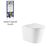 Zara Rimless Wall Hung Toilet Pan (Gloss White)