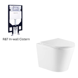 Zara Rimless Wall Hung Toilet Pan (Gloss White)