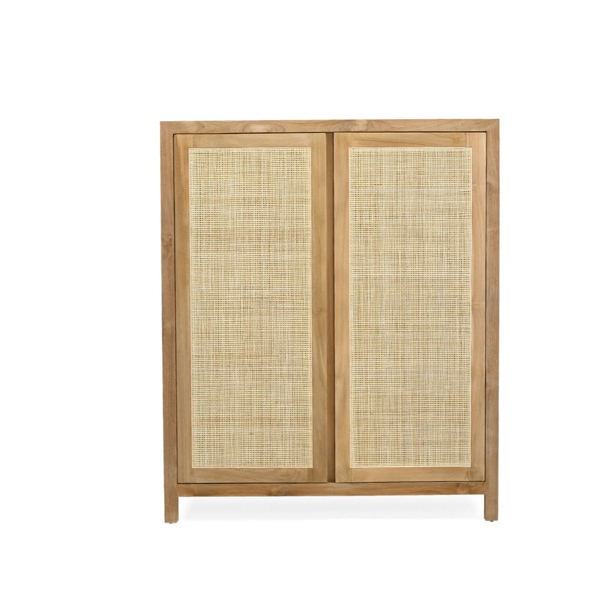 Zarah Solid Teak Shoe Cabinet 1m