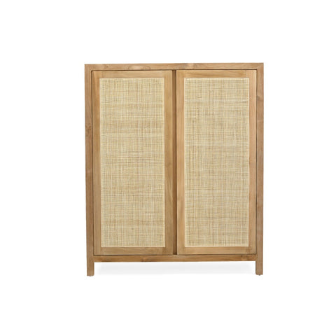 Zarah Solid Teak Shoe Cabinet 1m