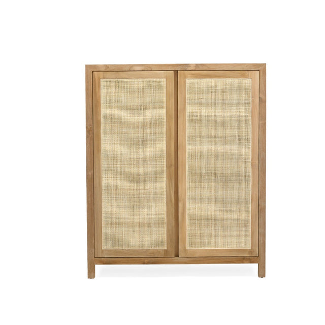 Zarah Solid Teak Shoe Cabinet 1m