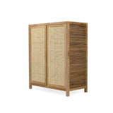 Zarah Solid Teak Shoe Cabinet 1m