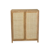 Zarah Solid Teak Shoe Cabinet 1m