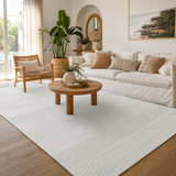 Zayna Grace White Wool Blend Rug