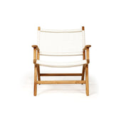 Zane Accent Teak Arm Chair – White