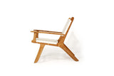 Zane Accent Teak Arm Chair – White