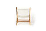 Zane Accent Teak Arm Chair – White