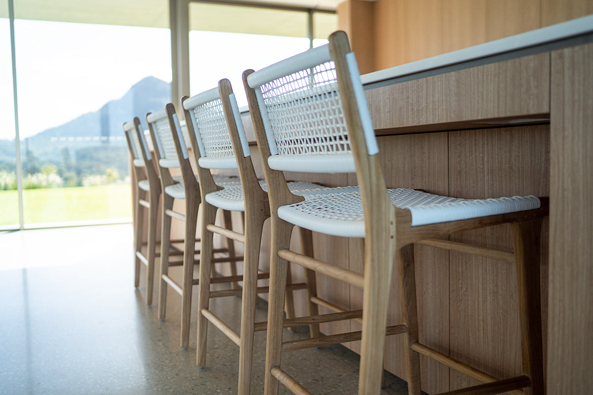 Zane Teak Counter Stool - Whitley - 0.95m