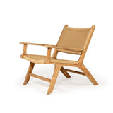 Zen Accent Teak Arm Chair – Sand (Close Weave)