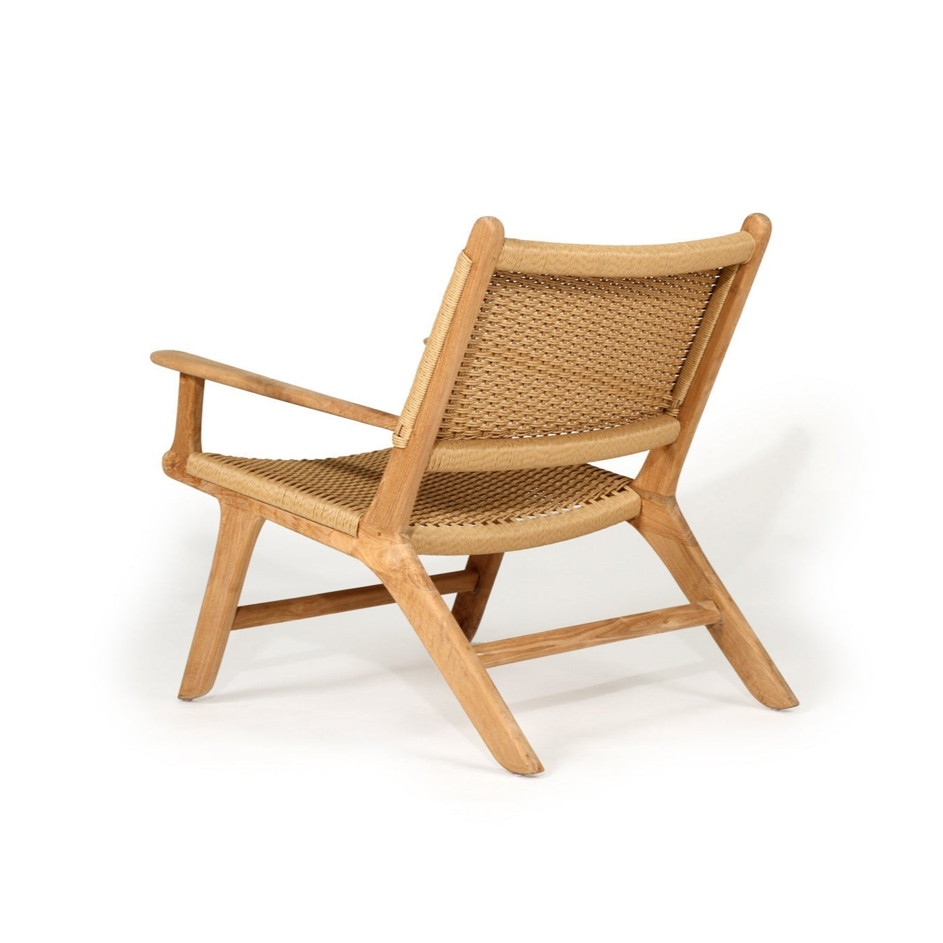 Zen Accent Teak Arm Chair – Sand (Close Weave)