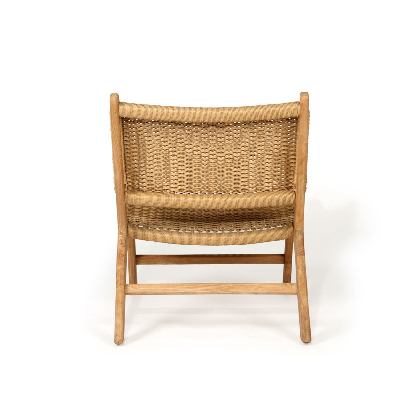 Zen Accent Teak Arm Chair – Sand (Close Weave)