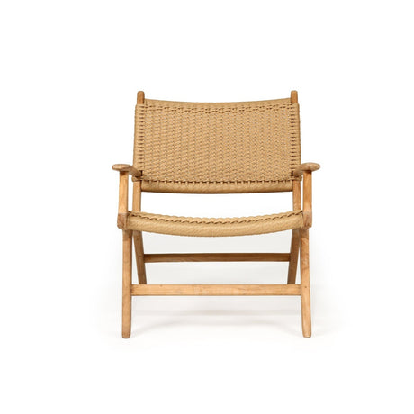Zen Accent Teak Arm Chair – Sand (Close Weave)