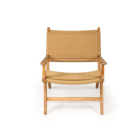 Zen Accent Teak Arm Chair – Sand (Close Weave)