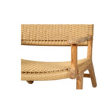 Zen Accent Teak Arm Chair – Sand (Close Weave)