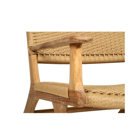 Zen Accent Teak Arm Chair – Sand (Close Weave)