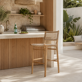 Zen bar stool – washed grey